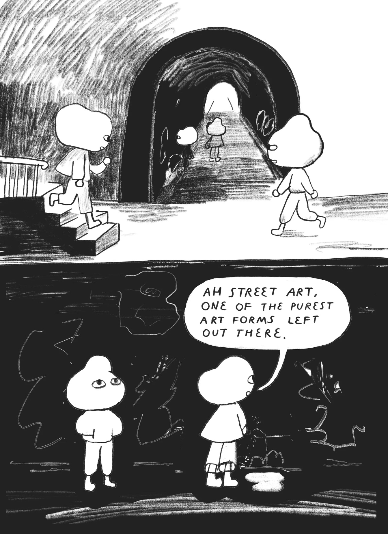 Page from 'Soft Currents' comic by Jurijs Tatarkins mini-kuš! comics